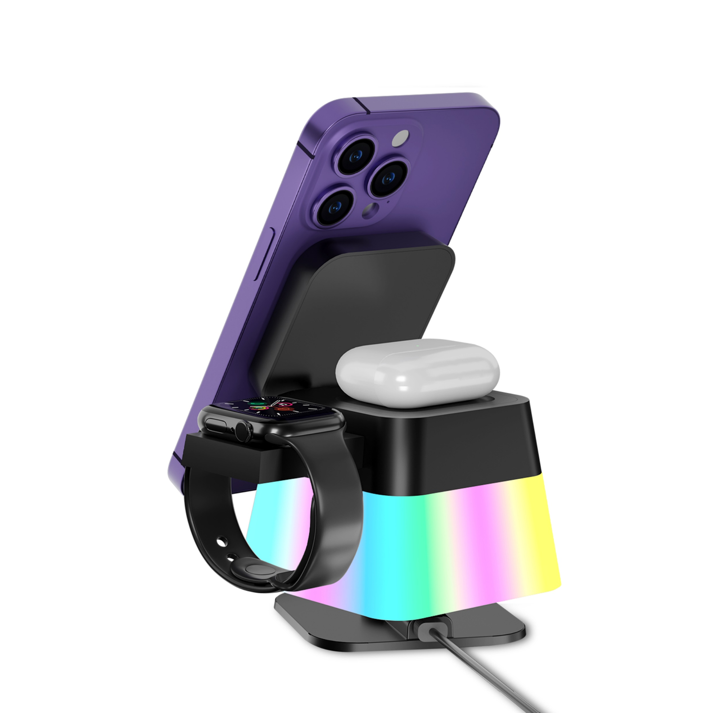 OrbitLight 3-in-1 Cordless Charger & Night Light