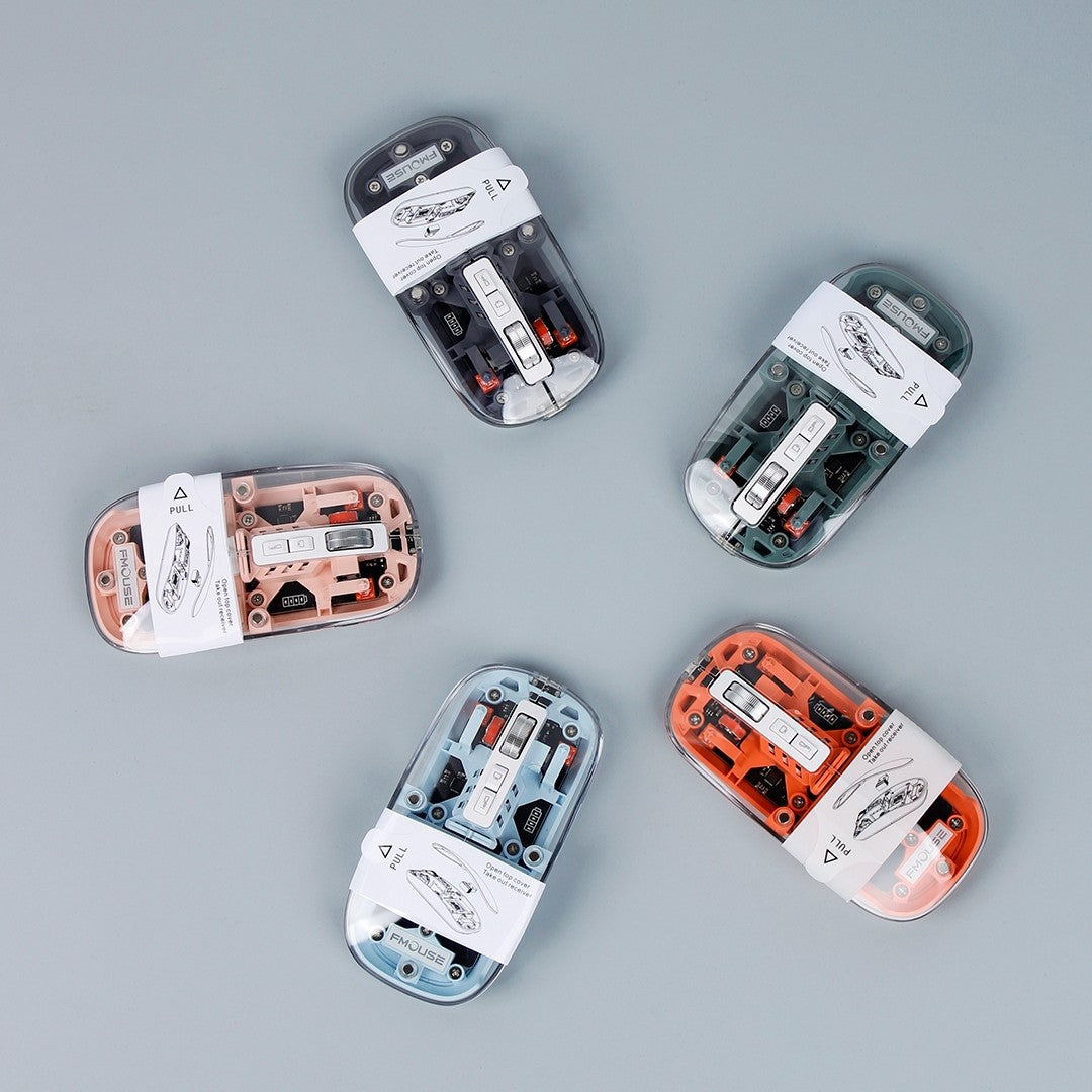 LumiView Transparent Tri-Mode Wireless Mouse