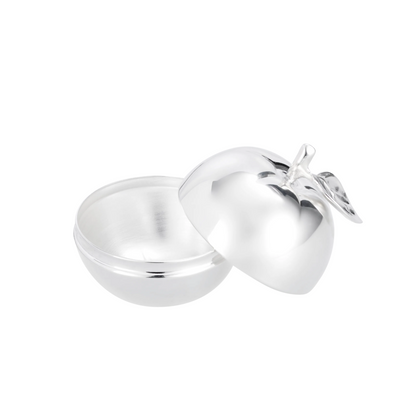 BONBONNIERE Silver-Plated Apple Trinket Box