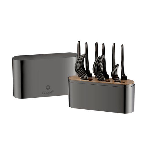 L AME de CHRISTOFLE 24p set ( Black )